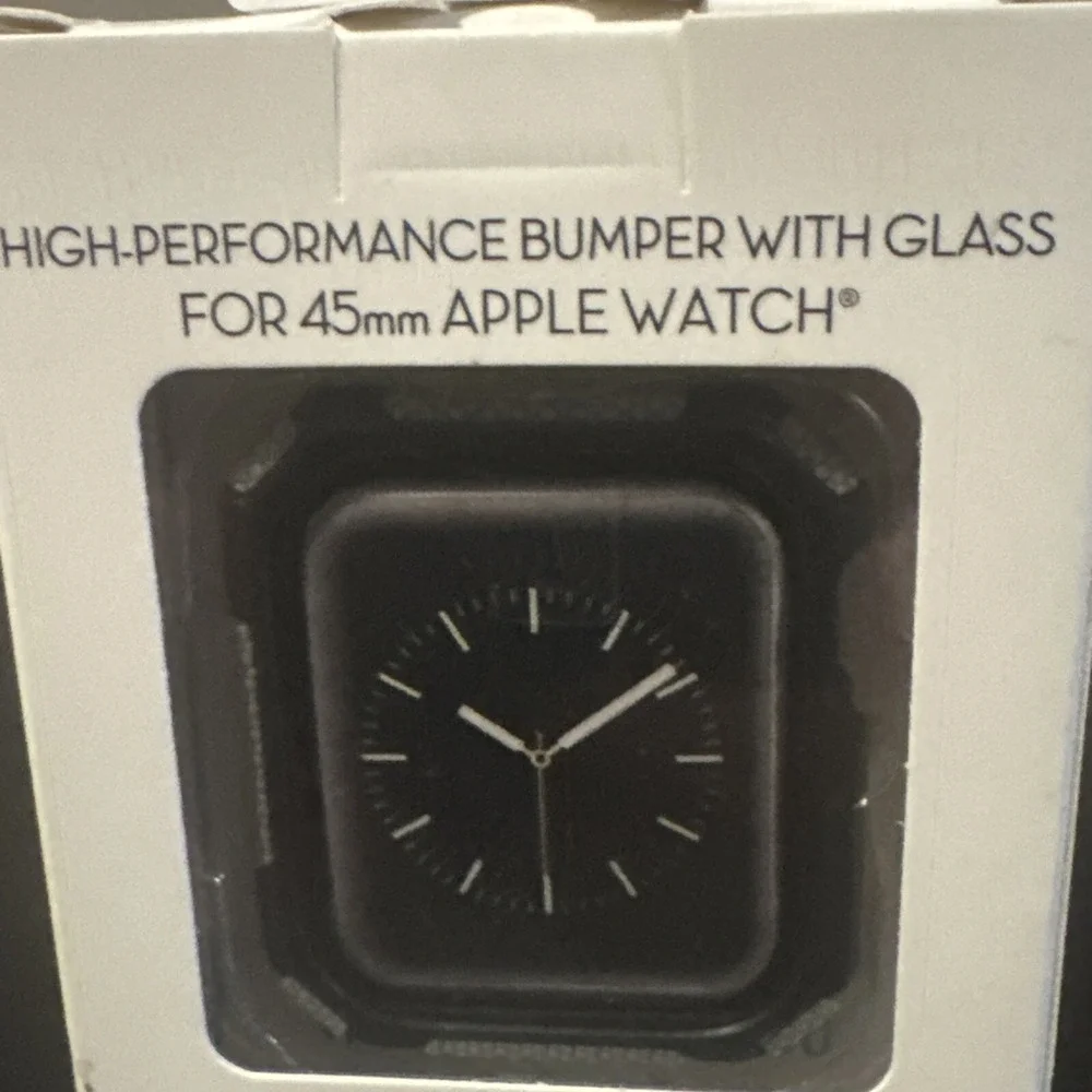 NEW WITHit Dual Layer Full Protection Cover Bumper w/ Glass for 45MM Apple Watch